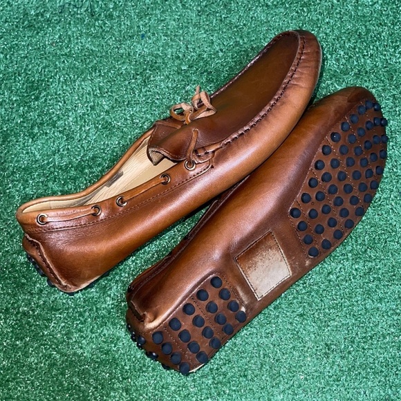 NWOB Saks Fifth Avenue Leather Driving  Loafers - Picture 8 of 9